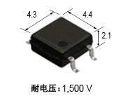 GUSOP1a高容量（4pin）耐电压: 1,500 V