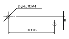 窄长散热器 （AQP812）安装孔加工图