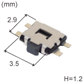 3.5mm x 2.9mm型侧面操纵半深入形/SMD