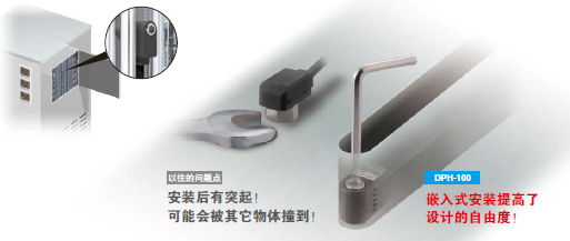 自由设计！嵌入式安装检测头！