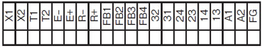 SF-C11和SF4B系列和SF2B系列的连接图端子排列图